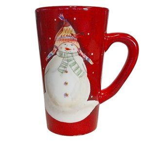 Debbie Taylor-Kerman 12 Oz. Snow Mates 2003 Sakura Table Tall Ceramic Latte Mug